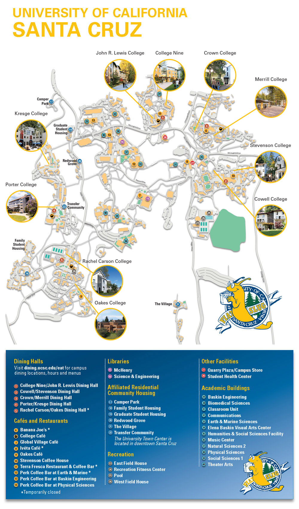 uc santa cruz map california All Colleges Map uc santa cruz map california