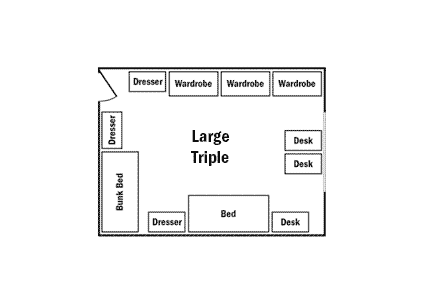 Floor plan for large triple 