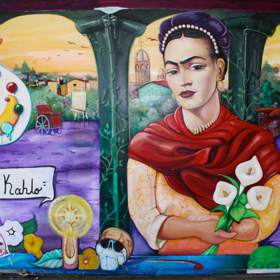 Frida Kahlo mural at Oakes College