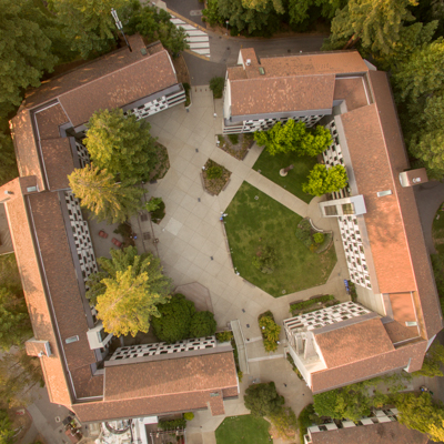 Arial view of Porter College