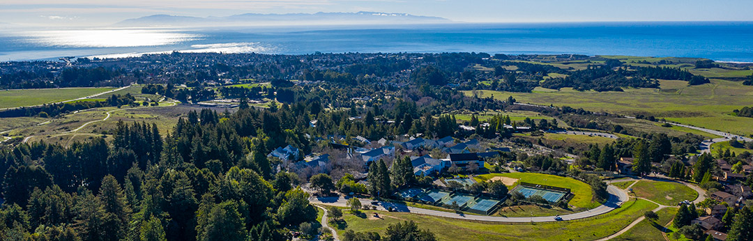 photo of the UC Santa Cruz campus overlooking the Monterey Bay
