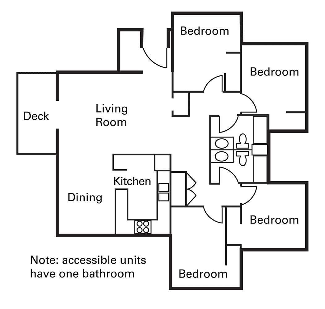 Floor Plan of Grad Apartments